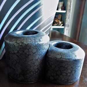 Vintage Set of 2 Partylite Tealight Votive Candle Holders, New Wave